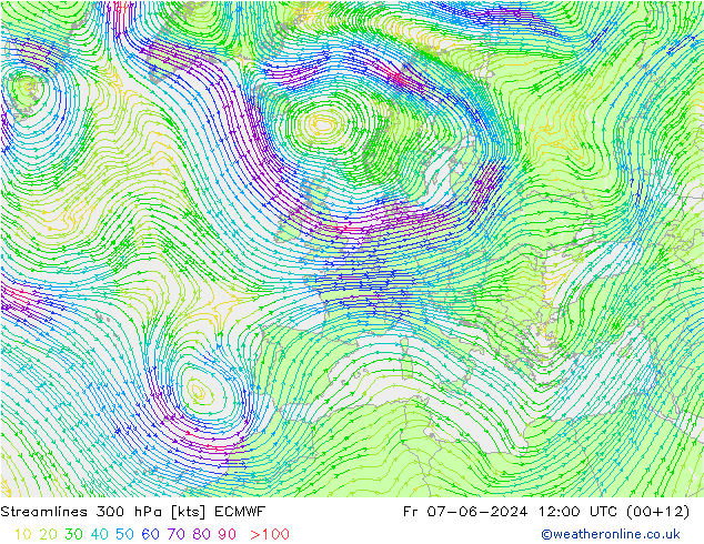  300 hPa ECMWF  07.06.2024 12 UTC