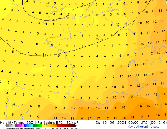 Z500/Rain (+SLP)/Z850 ECMWF Ne 16.06.2024 00 UTC