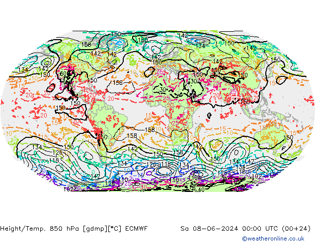 Z500/Rain (+SLP)/Z850 ECMWF sáb 08.06.2024 00 UTC