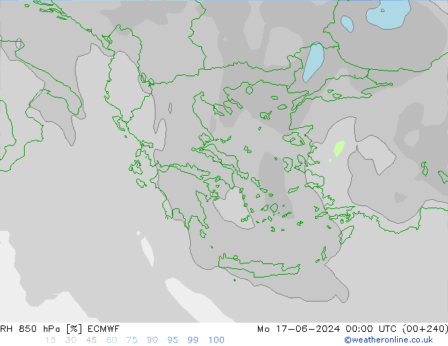 RH 850 hPa ECMWF Seg 17.06.2024 00 UTC