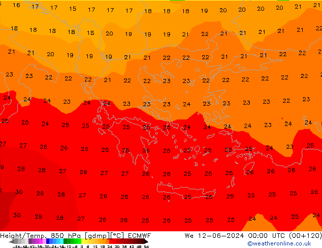 Z500/Rain (+SLP)/Z850 ECMWF ср 12.06.2024 00 UTC