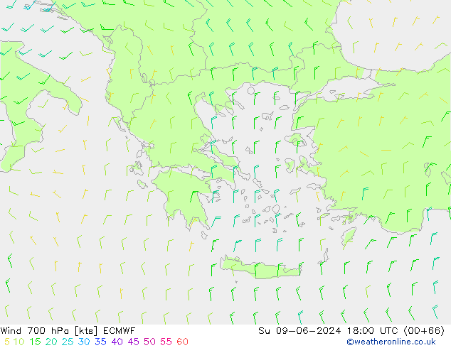  700 hPa ECMWF  09.06.2024 18 UTC