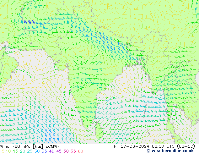  700 hPa ECMWF  07.06.2024 00 UTC