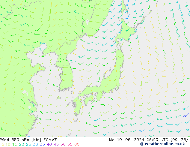  850 hPa ECMWF  10.06.2024 06 UTC