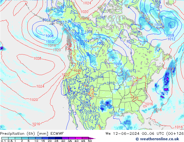 Z500/Rain (+SLP)/Z850 ECMWF We 12.06.2024 06 UTC