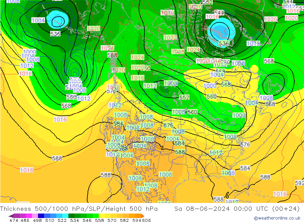 Thck 500-1000hPa ECMWF so. 08.06.2024 00 UTC