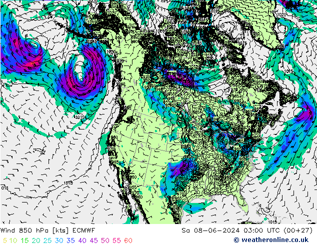 Wind 850 hPa ECMWF Sa 08.06.2024 03 UTC