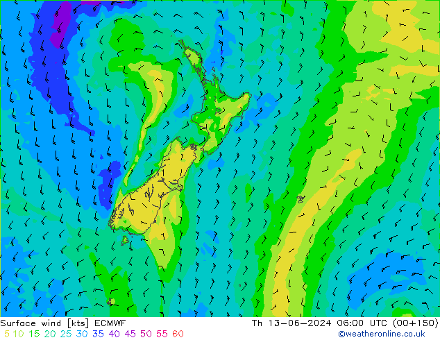  10 m ECMWF  13.06.2024 06 UTC