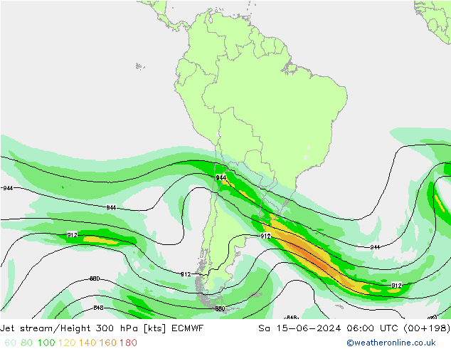 джет ECMWF сб 15.06.2024 06 UTC