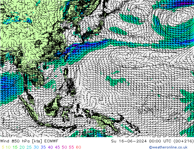 Vent 850 hPa ECMWF dim 16.06.2024 00 UTC