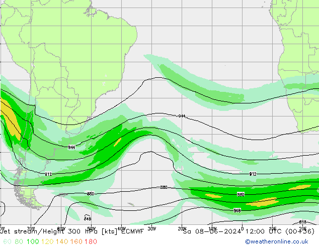 джет ECMWF сб 08.06.2024 12 UTC