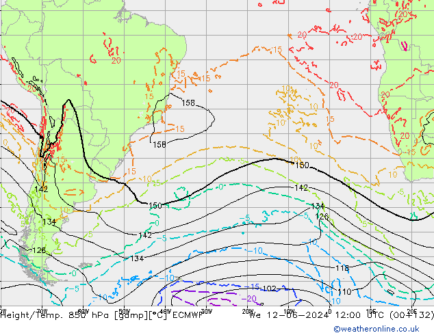 Z500/Rain (+SLP)/Z850 ECMWF  12.06.2024 12 UTC