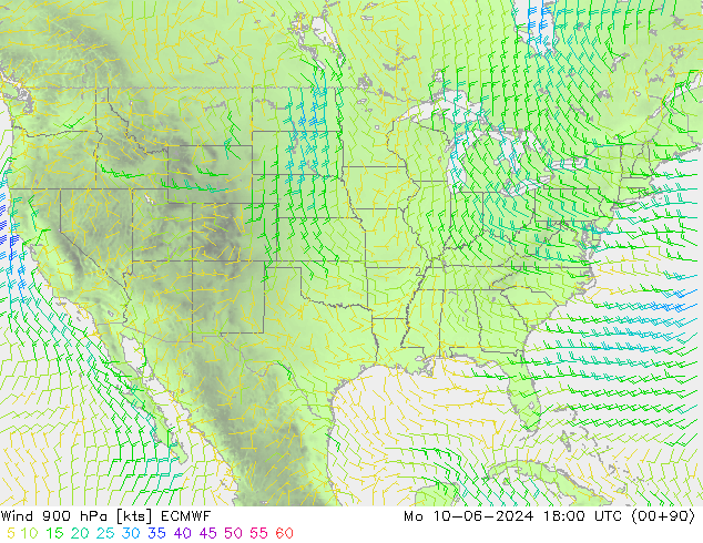  900 hPa ECMWF  10.06.2024 18 UTC