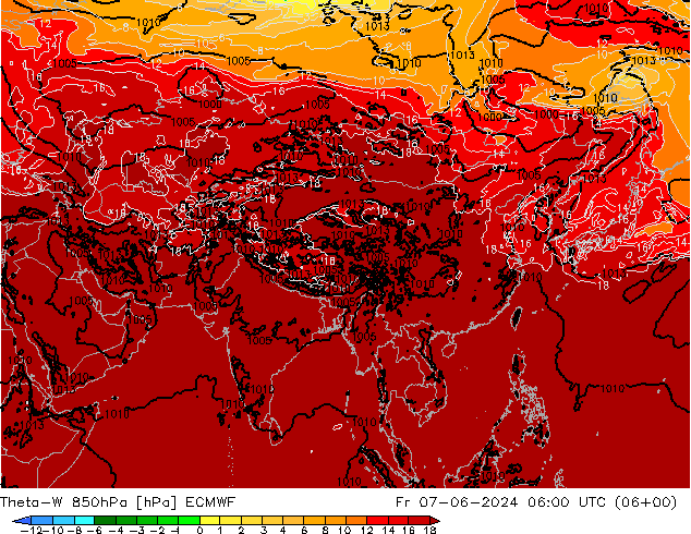 Theta-W 850hPa ECMWF pt. 07.06.2024 06 UTC