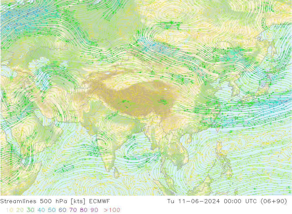  500 hPa ECMWF  11.06.2024 00 UTC