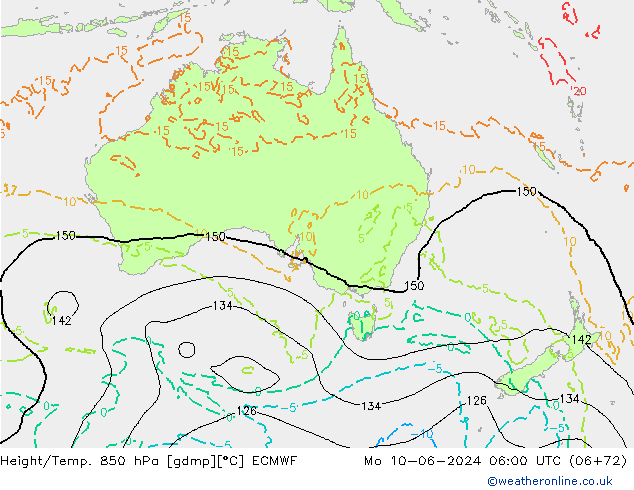 Z500/Rain (+SLP)/Z850 ECMWF Seg 10.06.2024 06 UTC