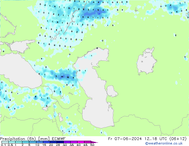 Z500/Rain (+SLP)/Z850 ECMWF Fr 07.06.2024 18 UTC