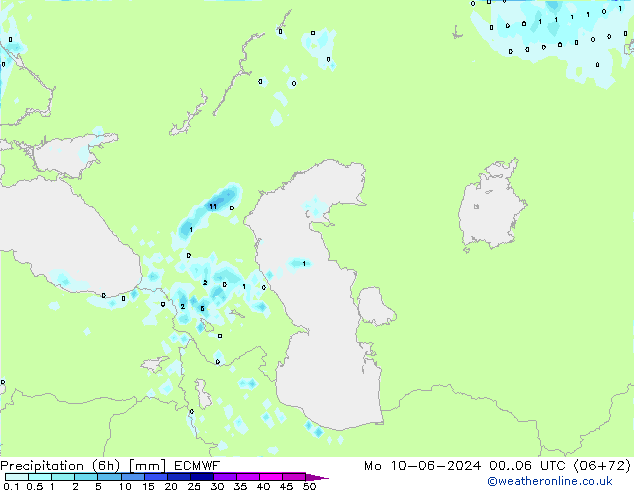 Z500/Rain (+SLP)/Z850 ECMWF  10.06.2024 06 UTC