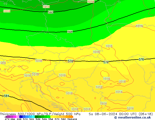 Thck 500-1000hPa ECMWF Sa 08.06.2024 00 UTC