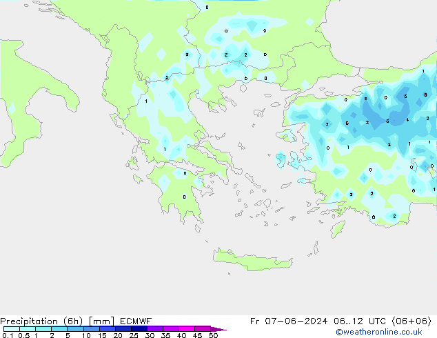 Z500/Rain (+SLP)/Z850 ECMWF Fr 07.06.2024 12 UTC