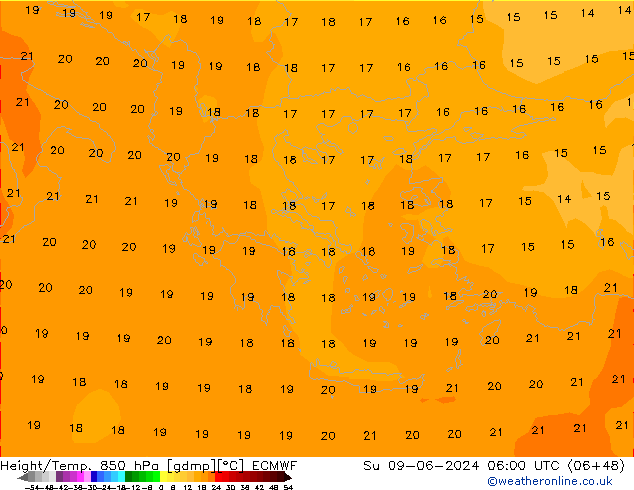 Z500/Rain (+SLP)/Z850 ECMWF Su 09.06.2024 06 UTC