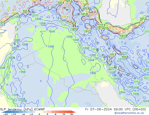 tendencja ECMWF pt. 07.06.2024 09 UTC