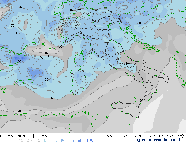 RV 850 hPa ECMWF ma 10.06.2024 12 UTC