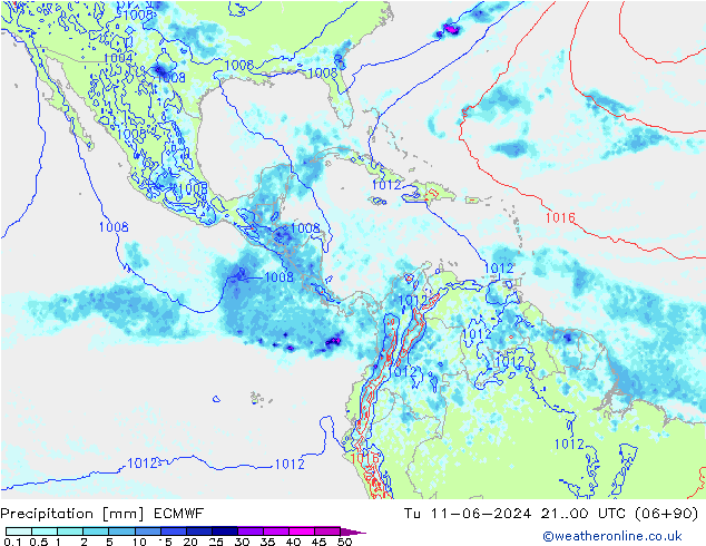 Niederschlag ECMWF Di 11.06.2024 00 UTC