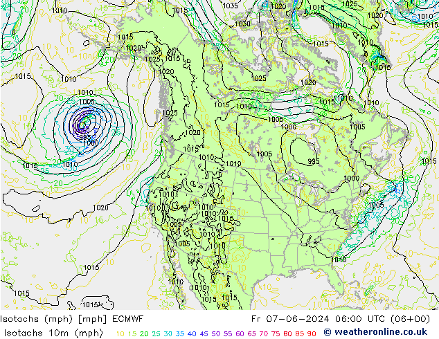 Izotacha (mph) ECMWF pt. 07.06.2024 06 UTC