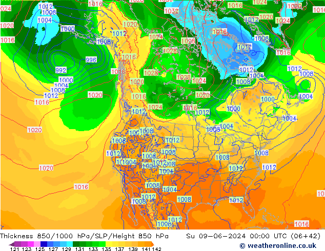 Thck 850-1000 hPa ECMWF Ne 09.06.2024 00 UTC