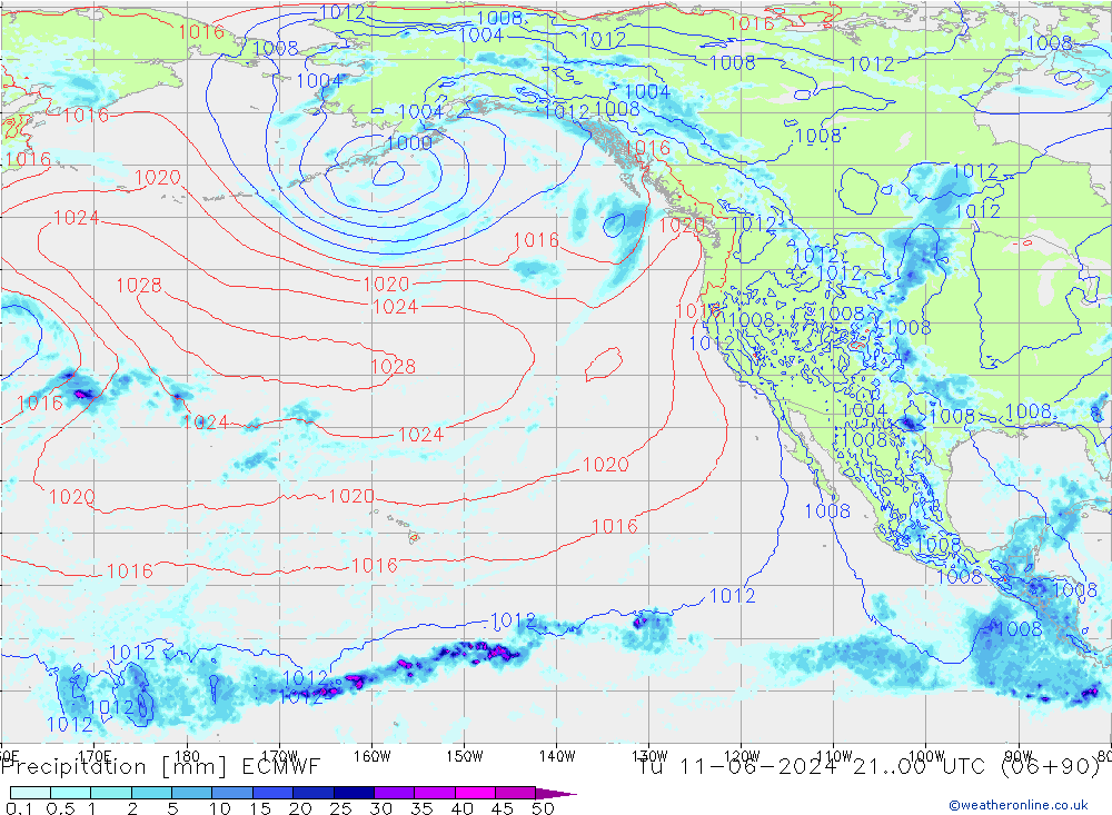 Niederschlag ECMWF Di 11.06.2024 00 UTC