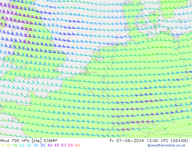  700 hPa ECMWF  07.06.2024 12 UTC