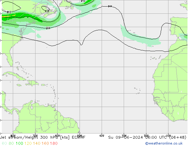 Polarjet ECMWF So 09.06.2024 06 UTC