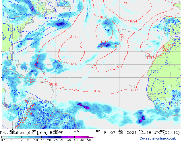 Z500/Rain (+SLP)/Z850 ECMWF Sex 07.06.2024 18 UTC
