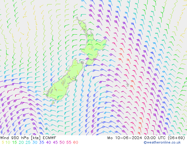 Wind 950 hPa ECMWF Mo 10.06.2024 03 UTC