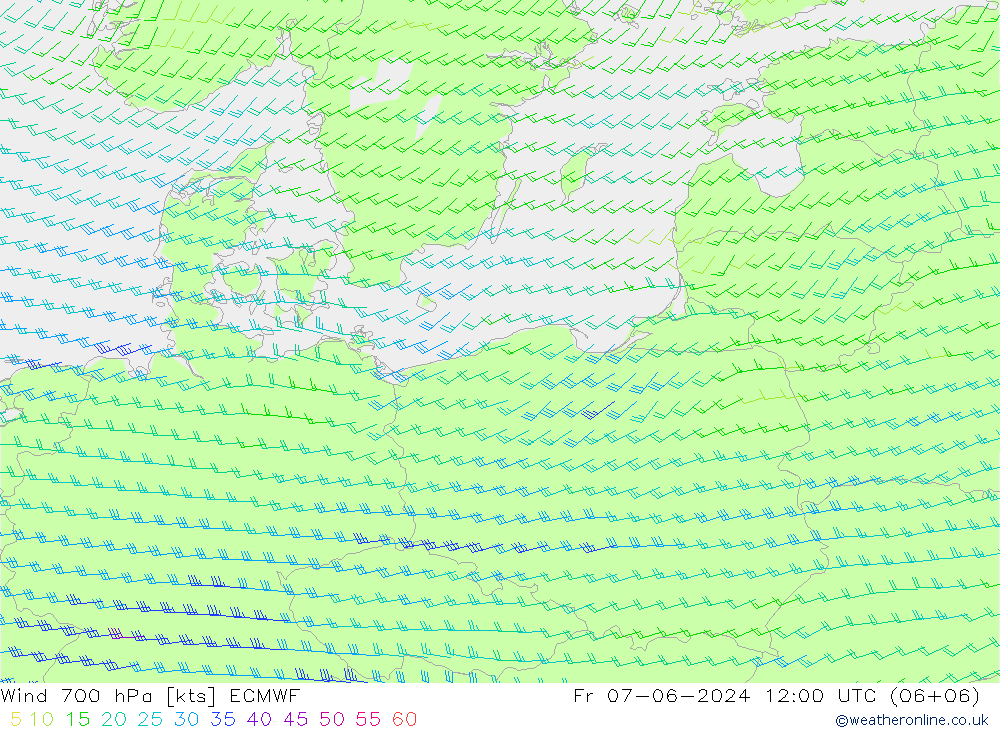  700 hPa ECMWF  07.06.2024 12 UTC