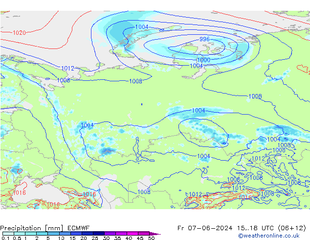 precipitação ECMWF Sex 07.06.2024 18 UTC