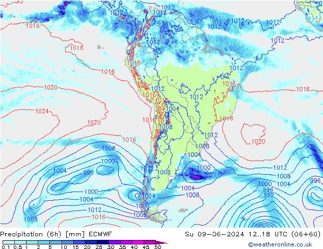 Z500/Rain (+SLP)/Z850 ECMWF Ne 09.06.2024 18 UTC