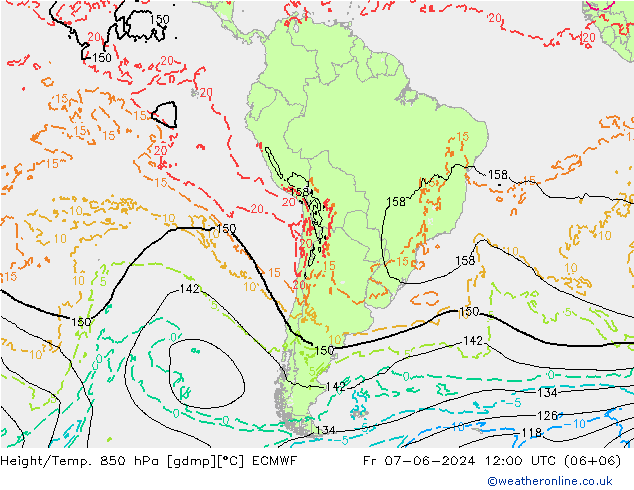 Z500/Regen(+SLP)/Z850 ECMWF vr 07.06.2024 12 UTC