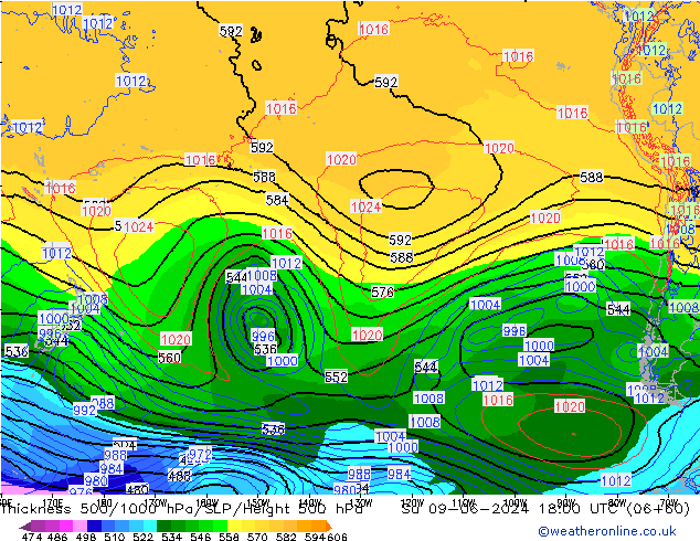 Thck 500-1000hPa ECMWF Ne 09.06.2024 18 UTC