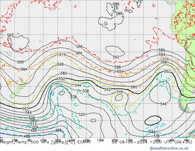 Z500/Rain (+SLP)/Z850 ECMWF So 08.06.2024 12 UTC