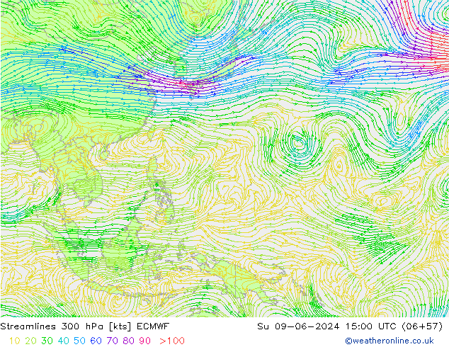  300 hPa ECMWF  09.06.2024 15 UTC