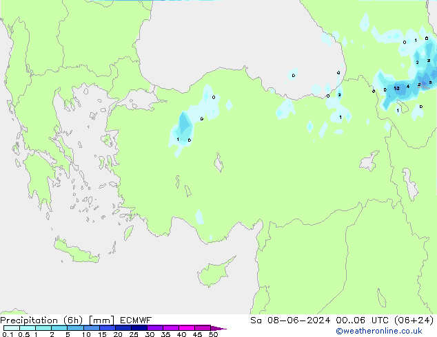 Z500/Regen(+SLP)/Z850 ECMWF za 08.06.2024 06 UTC