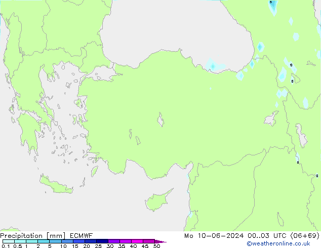 Precipitation ECMWF Mo 10.06.2024 03 UTC