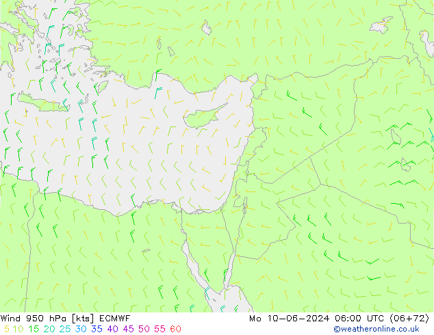  950 hPa ECMWF  10.06.2024 06 UTC