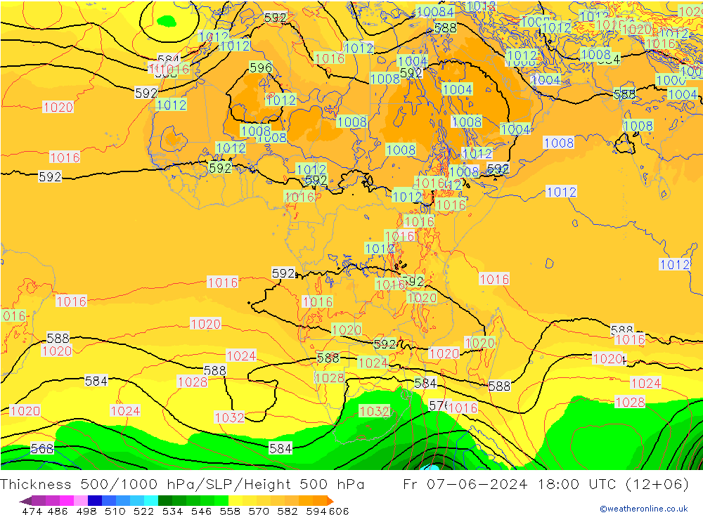 Thck 500-1000hPa ECMWF Sex 07.06.2024 18 UTC