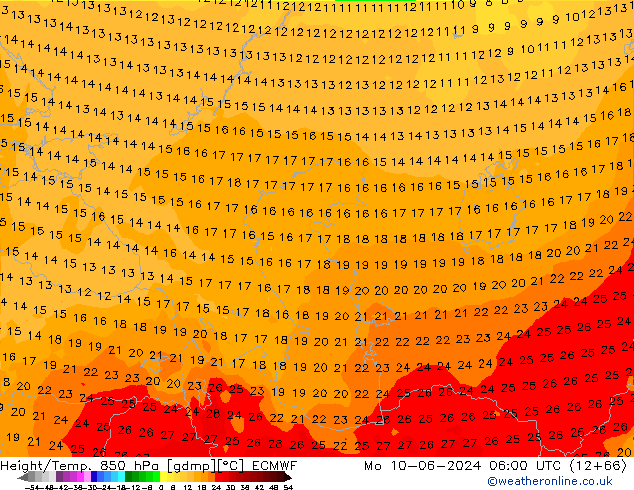 Z500/Rain (+SLP)/Z850 ECMWF pon. 10.06.2024 06 UTC