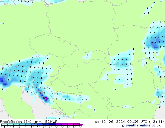 Z500/Rain (+SLP)/Z850 ECMWF ср 12.06.2024 06 UTC