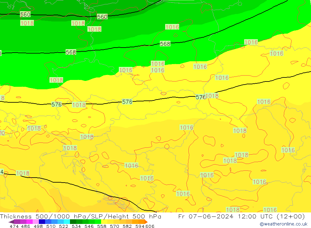 500-1000 hPa Kalınlığı ECMWF Cu 07.06.2024 12 UTC