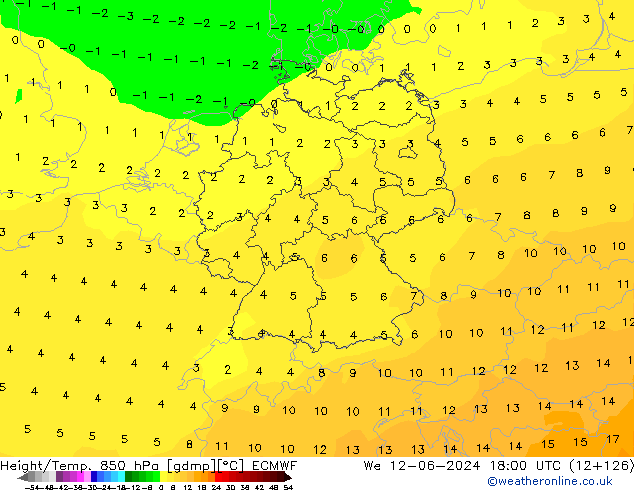 Z500/Regen(+SLP)/Z850 ECMWF wo 12.06.2024 18 UTC